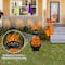 Glitzhome; Glitzhome® 36"H Halloween Metal Black Cat with Spring Head and Stacked Pumpkin Yard Stake; Category:Halloween Yardstakes; Image:3